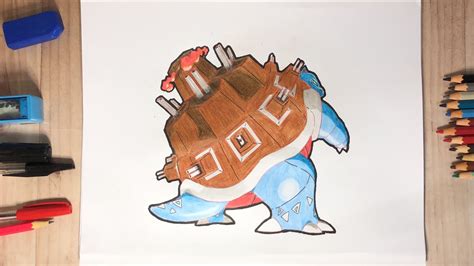 how to draw gigantamax blastoise|How To Draw Gigantamax Blastoise Pokemon .